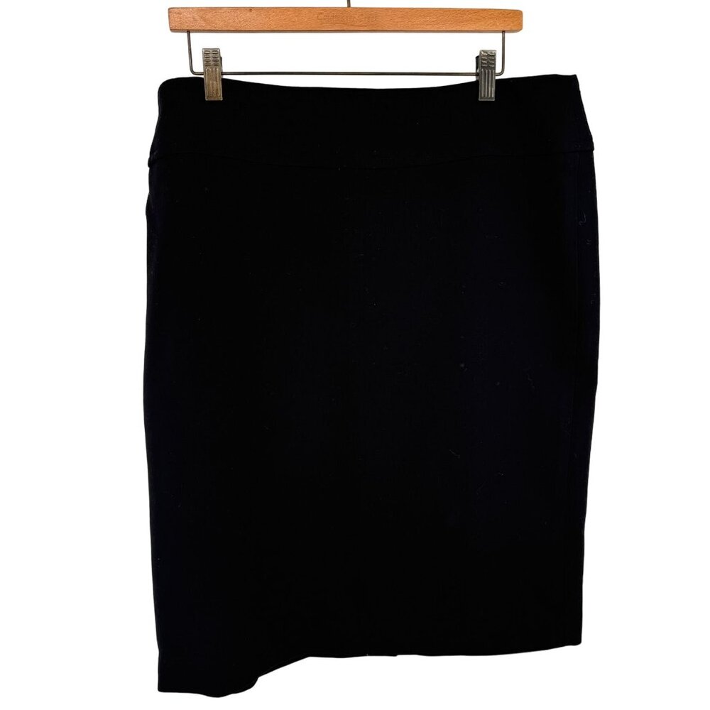 Talbots Womens Black straight Pencil Skirt Size 14 lined career